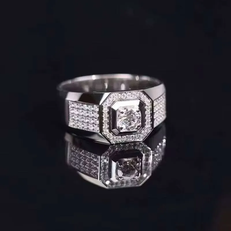 Xingguang Custom Fine Jewellery Wedding Engagement Dia Gold Rings For CVD/HPHT Lab Dias Ring Men_voghion.com