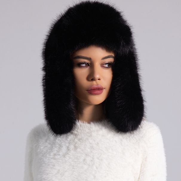 Bekleidungszubehör Winter Plüschmütze neue Art Plüschmütze Ski winddichter Gehörschutz warme Pullovermütze Nerz Lei Feng Mütze_voghion.com