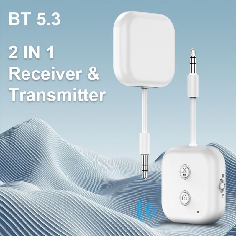 2 in 1 Receiver Transmitter 5.3 Dual Headphone Connection Speaker_voghion.com