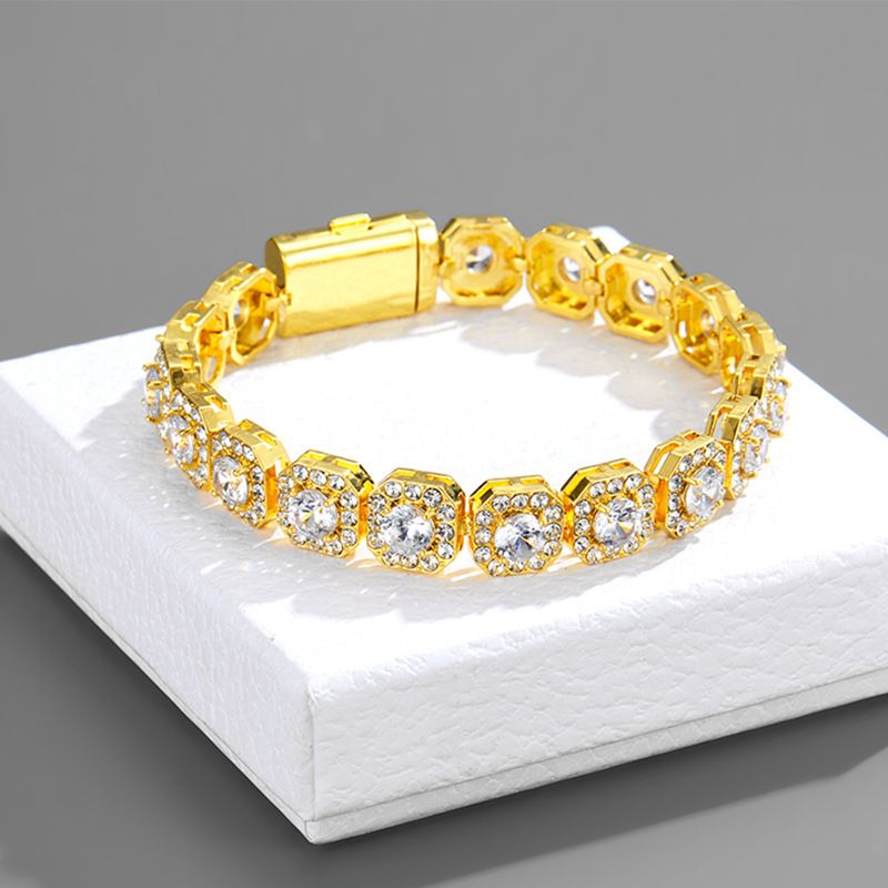 11mm quadratische Zirkon-Kandiszuckerkette, personalisierte Modedesign-Accessoires, voller Diamant-kubanischer Kettenschmuck_voghion.com