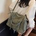 Large Capacity Vintage Tote Bag With Crossbody Strap, Soft Faux Leather Shoulder Bag For Daily Use, Light Luxury Stylish Handbag For Work And Travel_voghion.com