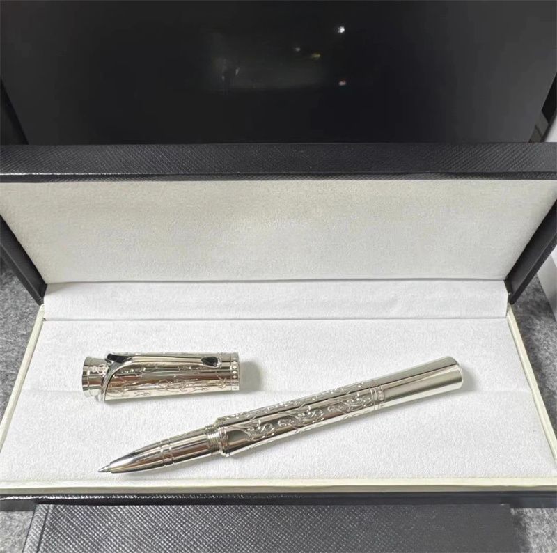 Bolígrafo de metal con grabado de la serie Princesa Grace de Marruecos, bolígrafo rollerball, pluma estilográfica, papelería, material escolar de oficina con escritura de alta calidad._voghion.com
