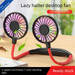 Small High Wind Power Cooling USB Rechargeable Silent Student Class Lazy Portable Neck Hanging Fan_voghion.com