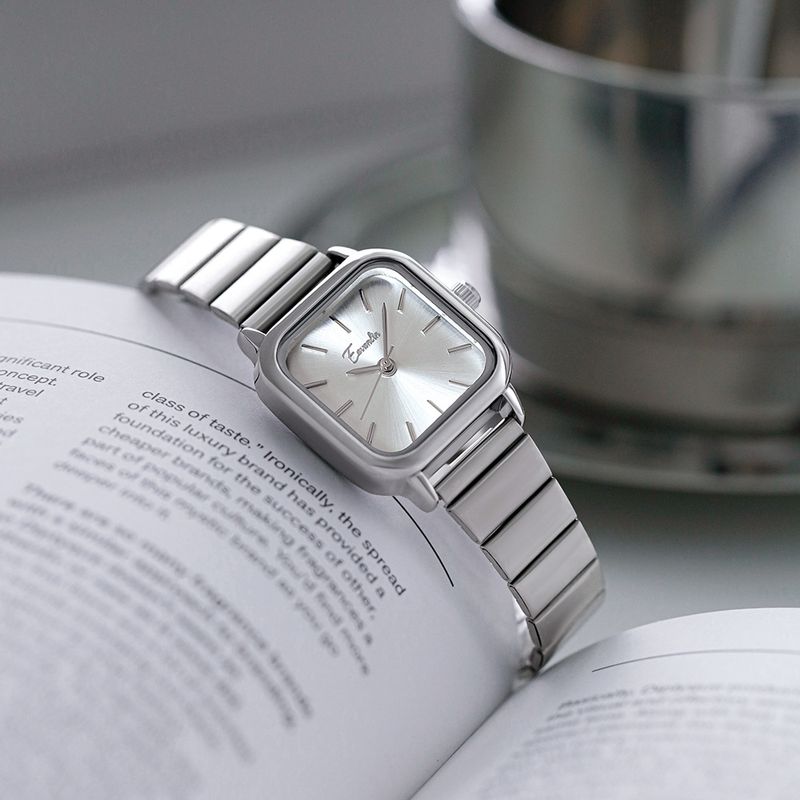 Women's Watches Women's Watch Steel Strap Watch Temperament Simple Small Green Table Student Green Small Square Table_voghion.com