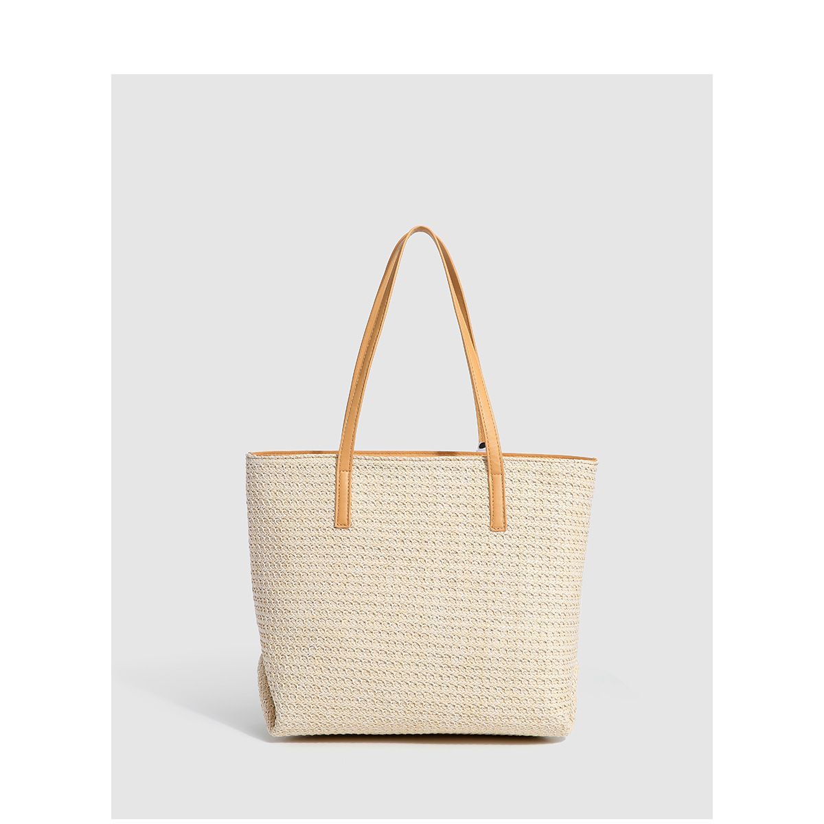 Grastas voor de klas, grote capaciteit vrijetijdskant 2024 zomer werk geweven schoudertas, boodschappentas_voghion.com