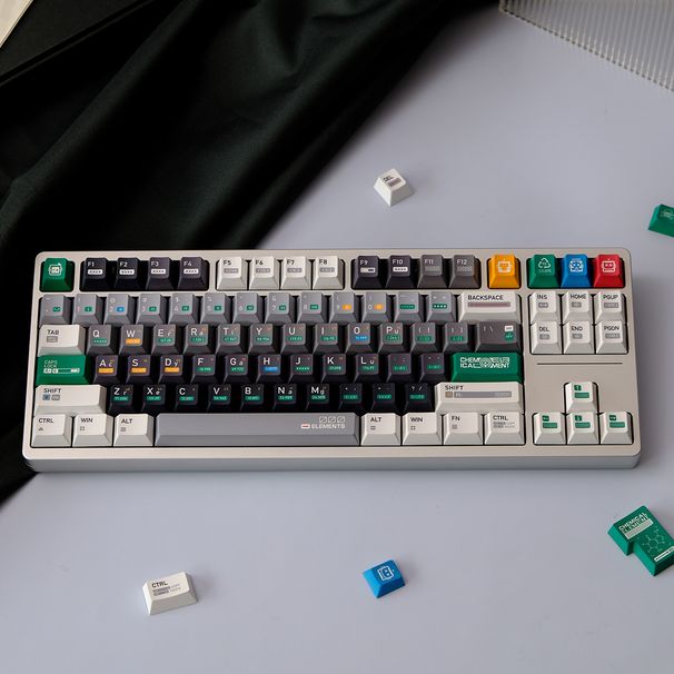 2422 Chemical Formula 5-sided Thermal Sublimation Mechanical Keyboard Keycap PBT_voghion.com