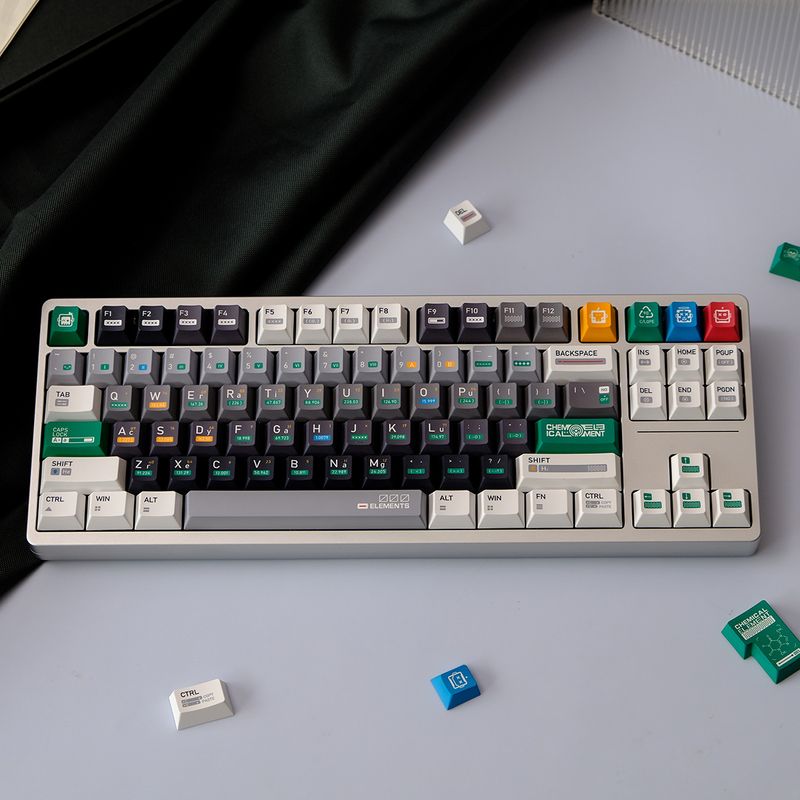 Tastatură mecanică cu sublimare termică pe 5 fețe, formula chimică 2422, taste PBT_voghion.com