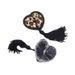BDSM Black Tassel Leopard Print Breast Stickers Adult Products Silicone Love Nipple Stickers Lace Sexy Female Tools Couples_voghion.com