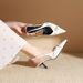 Scarpe da donna con tacco alto e punta a punta, stiletto, nuova moda, fibbia per cintura, decorazione, bocca bassa_voghion.com