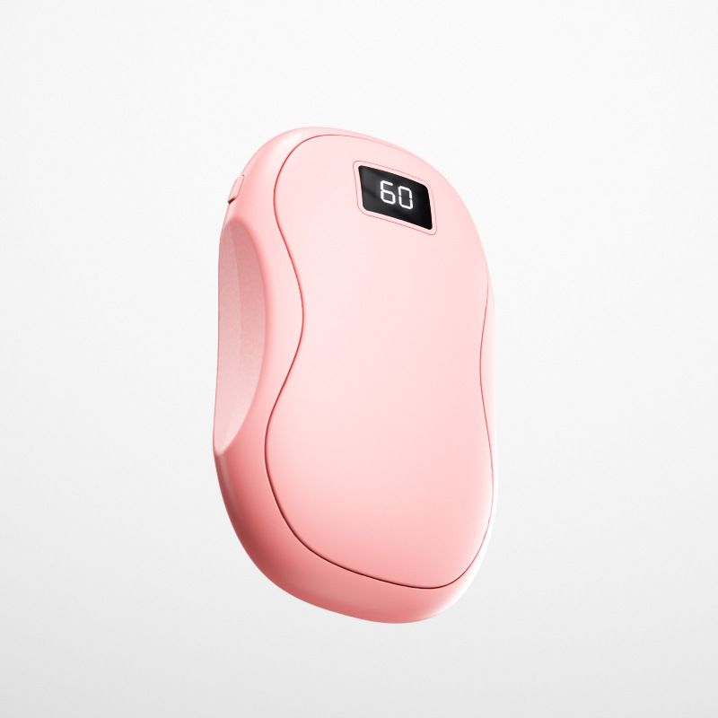 Magnetic Detachable Hand Warmer – 2-in-1 USB Rechargeable Heating Pad With Digital Display, 5000mAh Battery, Fast Heating For Winter_voghion.com