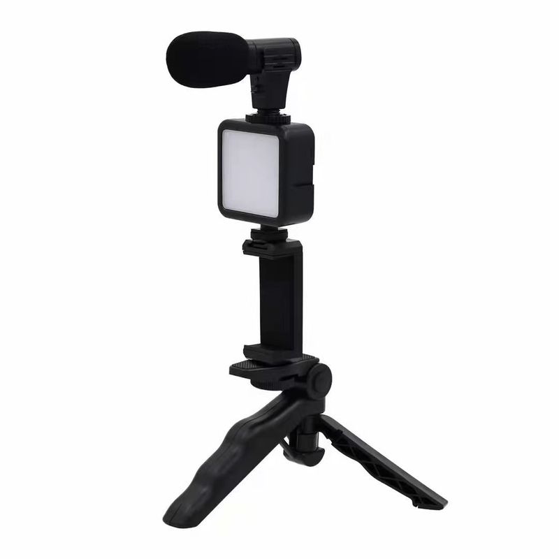 Internet Celebrity Camera Recording Small Microphone Amplifier Phone Stand Pocket Fill Light Live Streaming Set_voghion.com