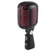 1 Piece Professional Classic Retro Dynamic Vocal Microphone Black & Red Metal For Live Performance Karaoke_voghion.com