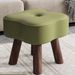 High-end Adult Internet Celebrity Solid Wood Small Flower Sofa Home Coffee Table Living Room Four-leaf Clover Stool_voghion.com