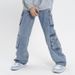 Men's Clothing Fashion Brand Workwear Men's Multi Pocket Heavyweight High Street Jeans Casual Pants Design Retro Spring And Autumn Pants Blue_voghion.com