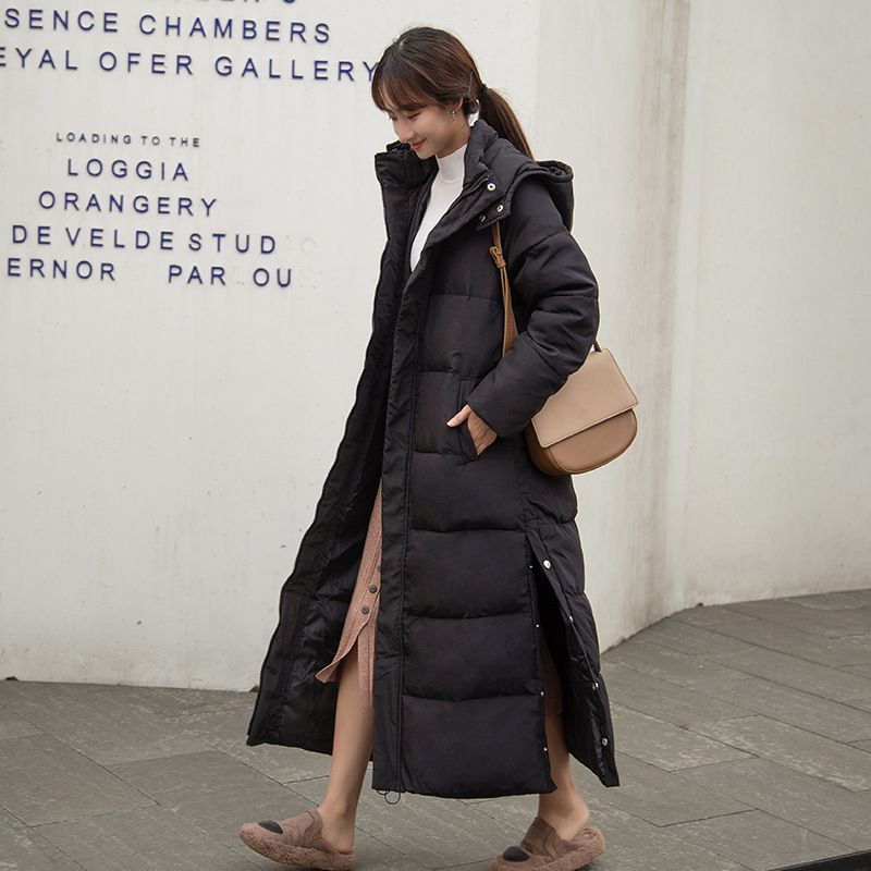 Women's Clothing Actual shot of 2023 new winter Warm jacket cotton coat for women, super long ankle length loose bread warm cotton coat_voghion.com