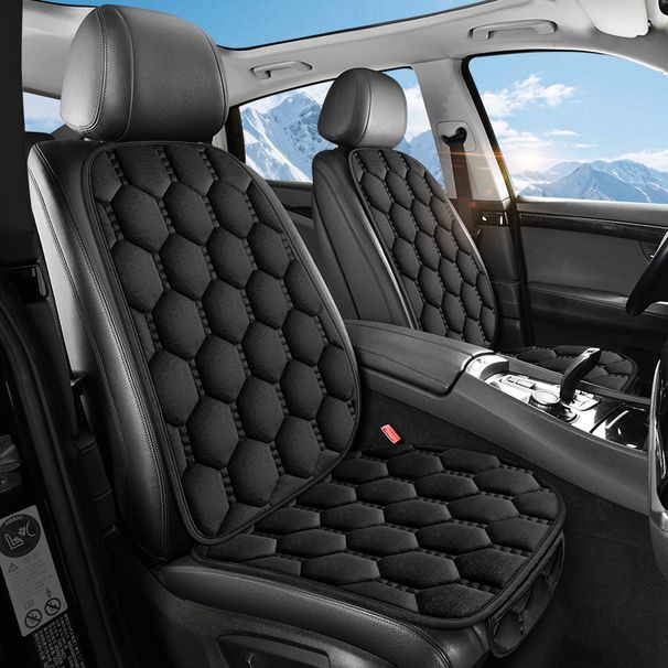 Autositzkissen, Kurzhaar-Fahrersitz, Rücksitz, Winterplüschkissen Rückenlehne, kältebeständig_voghion.com