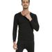 Chaolun Thermal Underwear Plus Size Men's Long Johns Crew Neck Slim Fit Fleece Lined Hot Sale_voghion.com