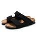 RUIZUSTOCK Ruizu Cork Trendy Student One Word Slippers Doppelriemen Herren Strandschuhe Mattes Leder_voghion.com