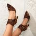 Damenschuhe LeopardStiletto Cross Print Reißverschluss High Heels Mule Damenschuhe Border High Heels Damen_voghion.com