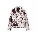 2025 Autumn New Fashion Street Style Polka Dot Print Turn-Down Collar Long Sleeve Jacket Coat_voghion.com