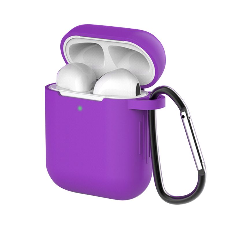 Silikonová pouzdra na sluchátka pro Airpods 1/2 pouzdro Kryt Příslušenství ke sluchátkům Ochranná krabička pro Apple Airpods 2 pouzdro Taška s háčkem_voghion.com