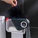 Waterproof Tissue Box For Bathroom Portable Toilet Paper Holder Punch-Free Roll Paper Dispenser With Garbage Bag Organizer_voghion.com