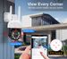 Nuovo set di telecamere a sfera da 3,0 milioni, sistema di sorveglianza WiFi wireless, visione notturna a colori a 360°, audio bidirezionale_voghion.com