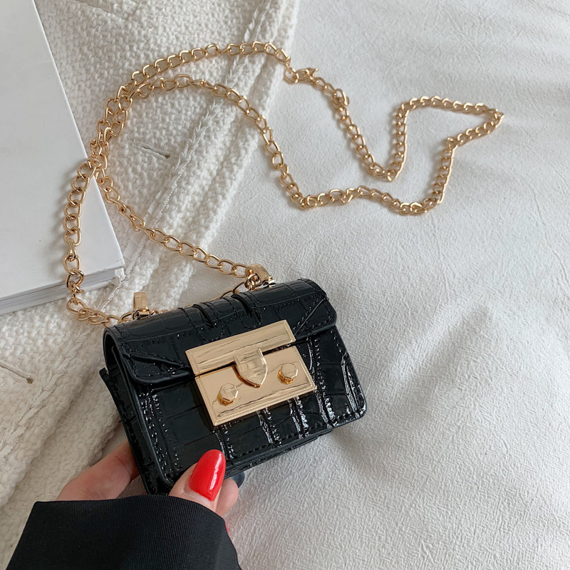 Ins net rød high-end mode niche design mini kæde Messenger taske kvindelig koreansk version udenlandsk stil all-match enkelt skuldertaske_voghion.com
