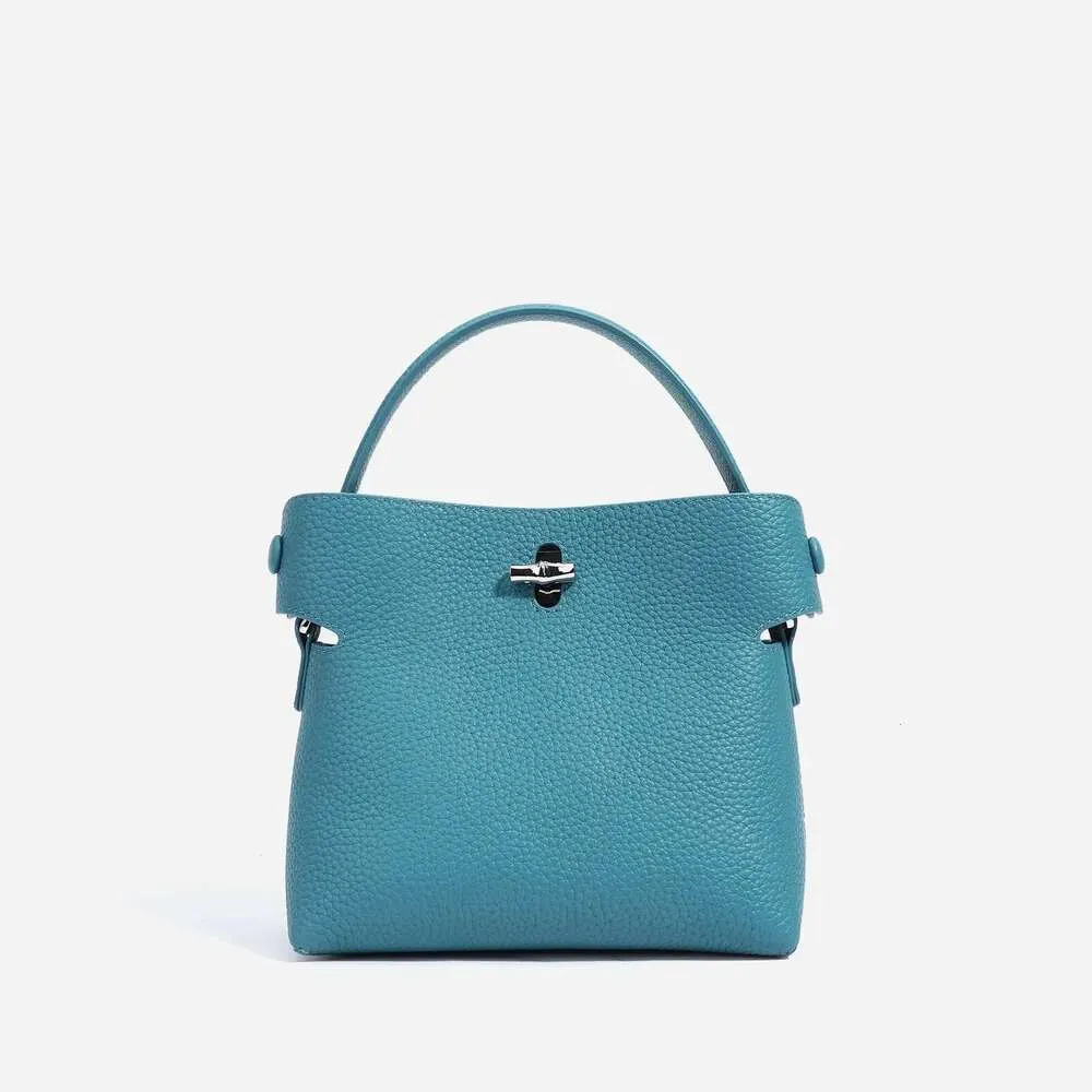 Borsa a tracolla da donna Jonlily, in vera pelle, modello 2025, piccola, a secchiello, mini, a tracolla, per telefono_voghion.com