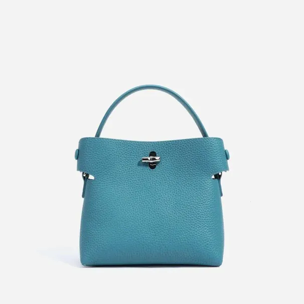 Borsa a tracolla da donna Jonlily, in vera pelle, modello 2025, piccola, a secchiello, mini, a tracolla, per telefono_voghion.com