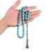 Türkis Zylindrischen 10*14mm Muslimischen Rosenkranz Armband Hand String Ornamente DIY Quaste Perlen Griff Kette_voghion.com