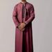 Men's Clothing solid color round neck embroidered thick tassel men's long sleeved robe_voghion.com