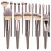 Champagne 20 Pcs 15 Pcs 10 Makeup Brushes Set, Portable Soft Bristle Blush Brush, Full Set Of Foundation Brushes_voghion.com
