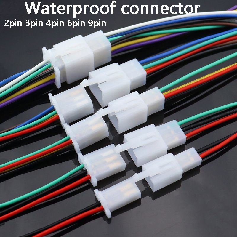 1set 2.8mm 2/3/4/6/9 Pin Automotive Quick Connection Electrical Wire Connector Male Female Cable Terminal Plug Kits_voghion.com