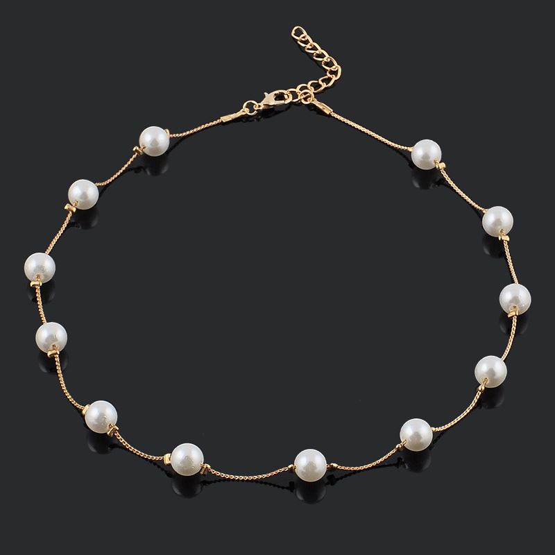 Collana multi-perla elegante e versatile in stile coreano, con catena lunga e fresca per maglione da donna._voghion.com