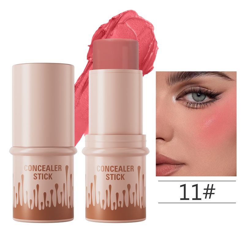 Fard de obraz pudră pentru contur facial tridimensional, cosmetică intensă Hellokiss, stick de machiaj multifuncțional, bronzer_voghion.com