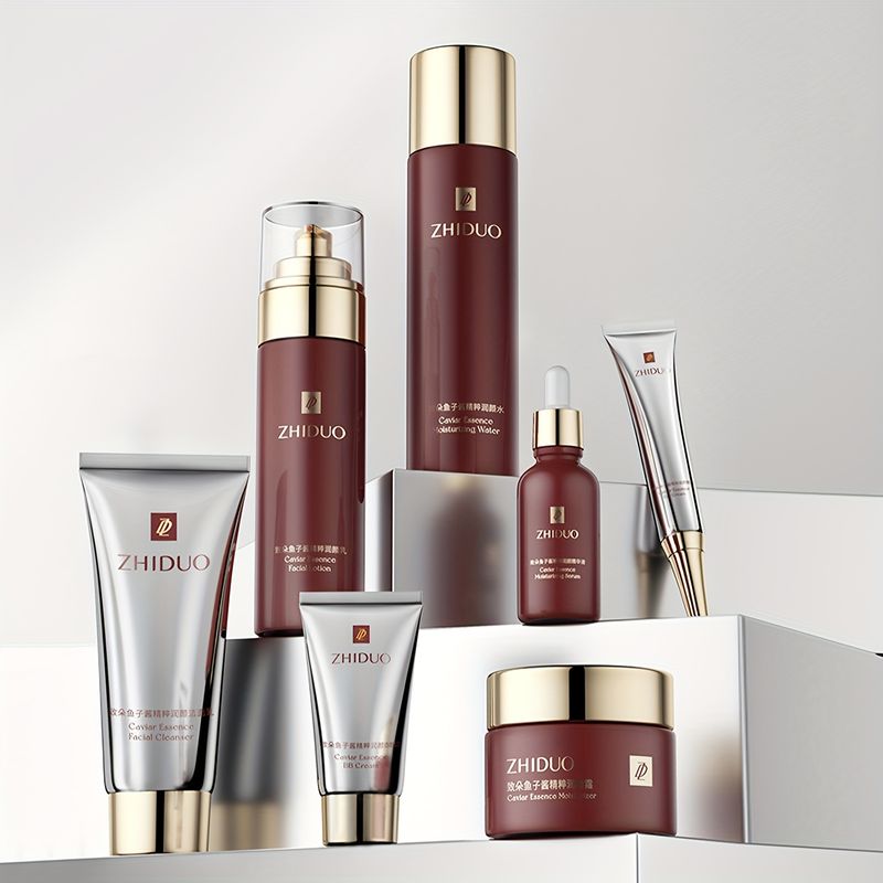 9-teiliges Hautpflegeset, Feuchtigkeits- und Hautpflegeset, kompletter Prozess, Gesichtsreiniger, Toner, Lotion, Essenz, Gesichtscreme,_voghion.com