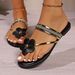 Modische Sommer-Flip-Flops mit Blumenspitze für Damen im Freien_voghion.com
