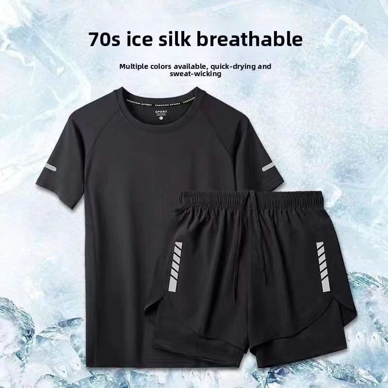 Nieuwe zwemkledingset voor heren, surfen, zonbescherming, warmwaterbron, zwemboxer, casual sport, driekwart shorts met anti-blootstelling_voghion.com