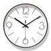 Yipula 6102 Living Room Digital Wall Watch Modern On-Time Silent Sweep Second Quartz Clock_voghion.com