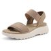 5026-3 New 2025 Spring Summer Casual Non-Slip Elastic Beach Wedge Large Size Women's Slippers_voghion.com