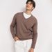 „Herren-Wollpullover mit V-Ausschnitt – Schmal geschnittener, leichter Pullover für Herbst und Winter, Business-Casual-Stil“_voghion.com