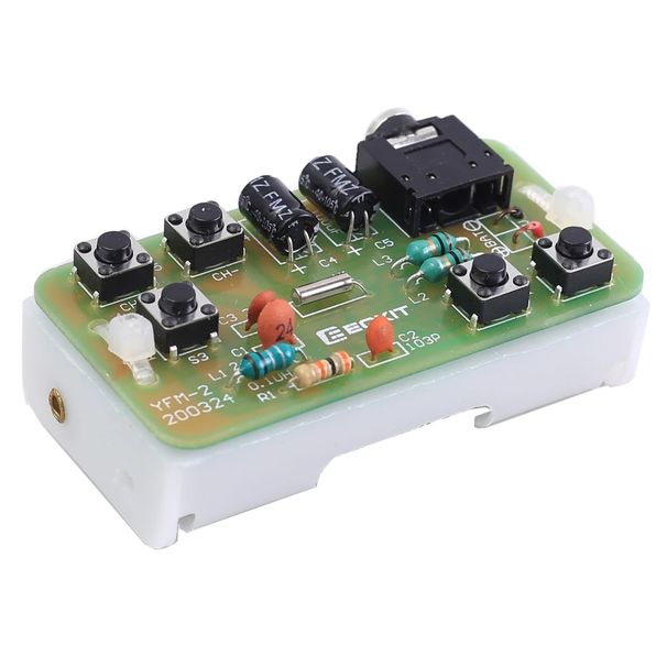 76-108MHz FM Stereo Radio DIY Kit Trådløs FM-sendermodul Frekvensmodulering Elektronikk Loddepraksisprosjekt_voghion.com