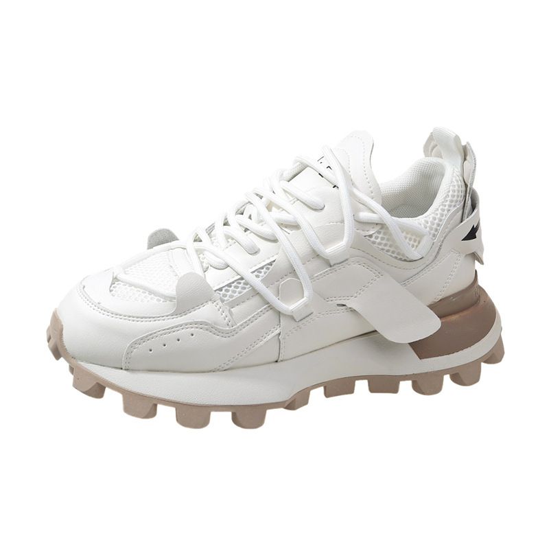 Wafel Taille Forrest Gump Schoenen Daddy Schoenen Vrouwen 2023 Nieuwe Lente Lichtgewicht Running Casual Witte Schoenen Sportschoenen_voghion.com