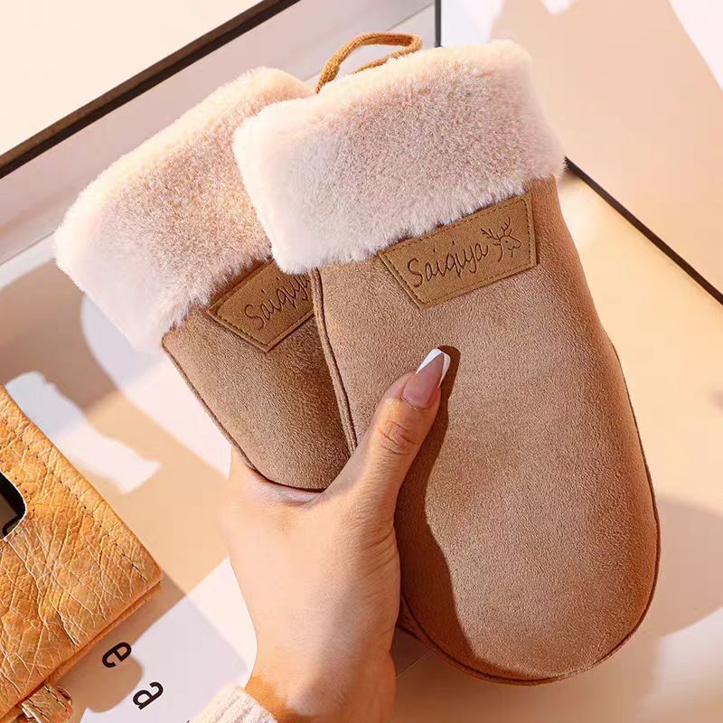 Giacca invernale da donna in velluto scamosciato con collo appeso, versione coreana, carina, per studenti, foderata in pile, spessa, antivento, calda_voghion.com