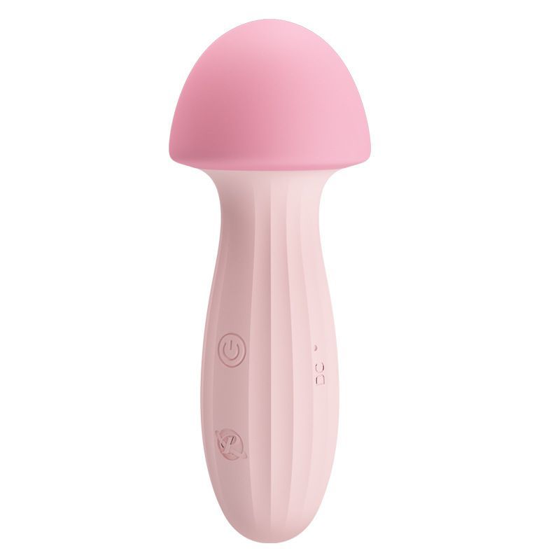 BI-01468 Mushroom Patilla Silicone Vibrator AV Stick Vibrating Dildo Adult Products_voghion.com
