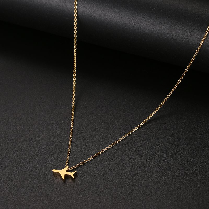 2025 Damesmode Roestvrijstalen eenvoudige klavertjevier, geometrische stijl, modieuze damesketting, hanger, sieradenketting_voghion.com