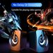 Computer Desktop Speaker Computer Speaker HIFI Stereo Microphone USB Cable Desktop Computer Speaker With LED Light Christmas Gift For Women/Kids/Chi_voghion.com