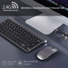 Set di mouse wireless per computer portatile, tastiera esterna universale, senza unità, plug and play_voghion.com