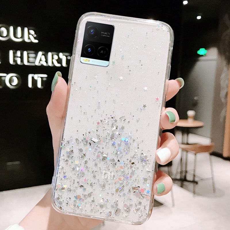Coque antichoc à paillettes Bling pour Vivo Y33S Y33T Y32 5G Y12S Y31 Coque en silicone à paillettes souples Vivo Y21T Y74S Y21S Y76S 5G_voghion.com